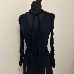 Alessandro Dell’Acqua navy long sleeve Size 44